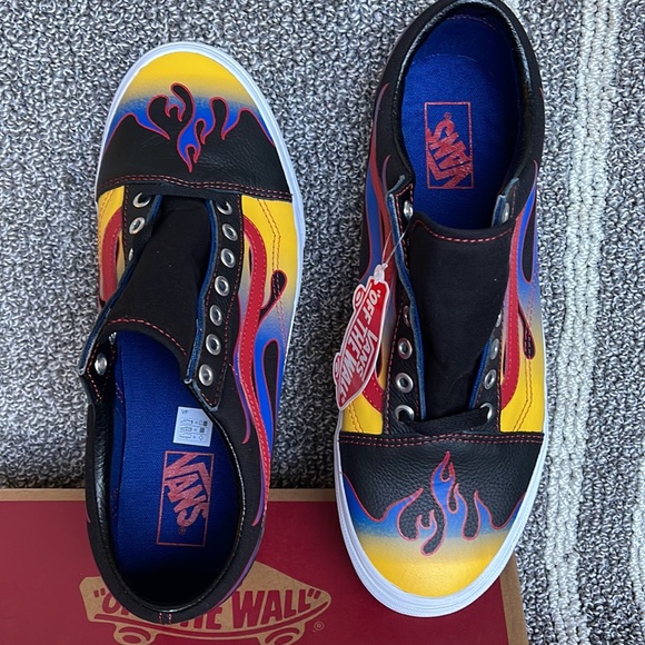 Vans Old Skool Racer Black/Red MENS - Picture 13 of 16